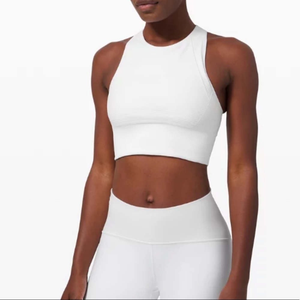 NWT LULULEMON ebb to train bra - sun